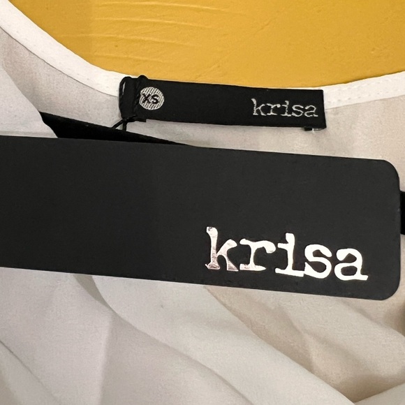 NEW Krisa from Revolve White Cowl Neck Sleeveless Crop Top Size XS Retail $99 - Picture 5 of 9